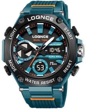 DynamicDeals Mens Sport Watches, Digital Double Time Chronograph Watch, LED Chrono Montre Homme Week Display color 3