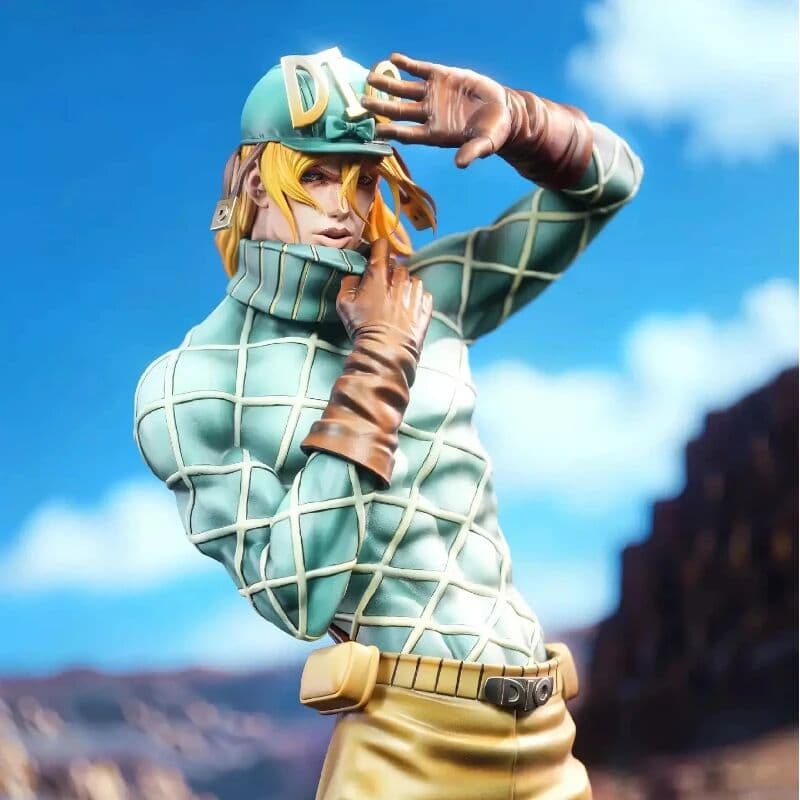 Bandai JoJo's Bizarre Adventure Diego Brando Anime Action Figure Desktop Display Ornament Collectible Custom Gift For Adult Anime Fans