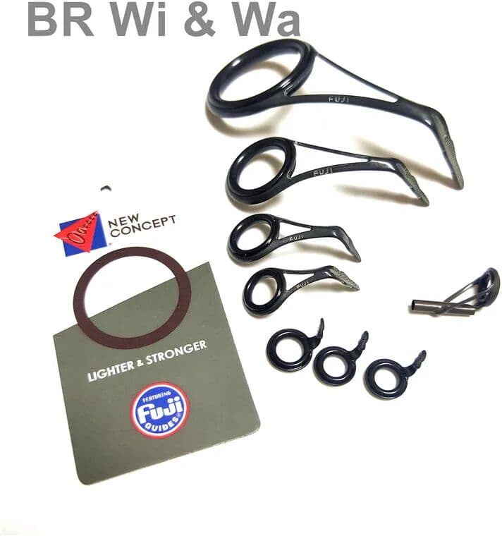BR Wi & Wa FUJI BCLYOG + BCLOG Guide Kit  Guide Kit One Set 8pcs Repair Fishing Rod Guide