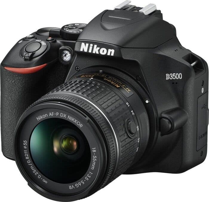D3500   Nikon AF-P DX Nikkor 18-55mm f/3.5-5.6G VR   Czarny - Refurbished
