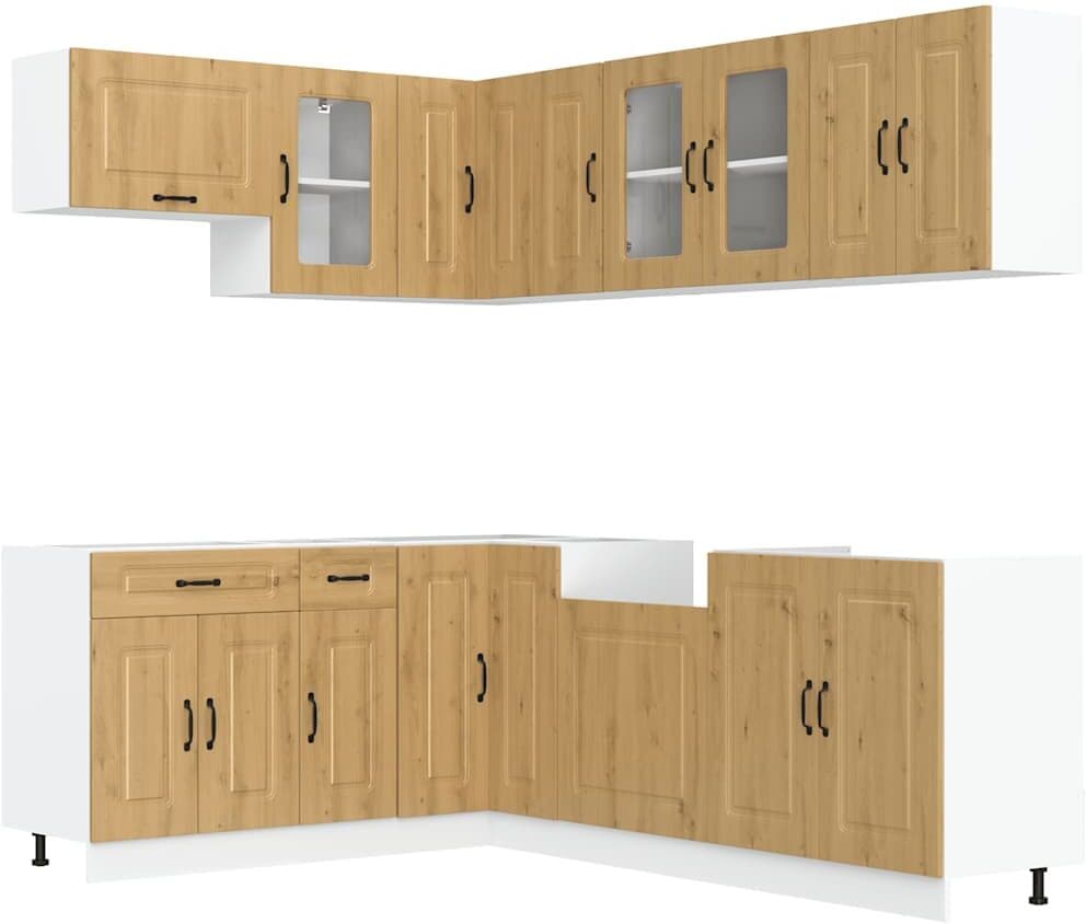 vidaXL Ensemble d'armoires de cuisine 11 pcs Kalmar bois d'ingénierie