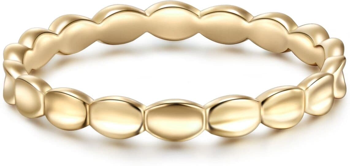 Fingerring GLANZSTÜCKE MÜNCHEN "GSM728" Gr. 60, gold (gelbgold), Fingerringe, Damen, 60, 2,4mm, Fingerring, aus Sterling Silber