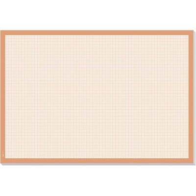 SIGEL Schreibunterlage, orange millimeterkariert mit Zierrand orange