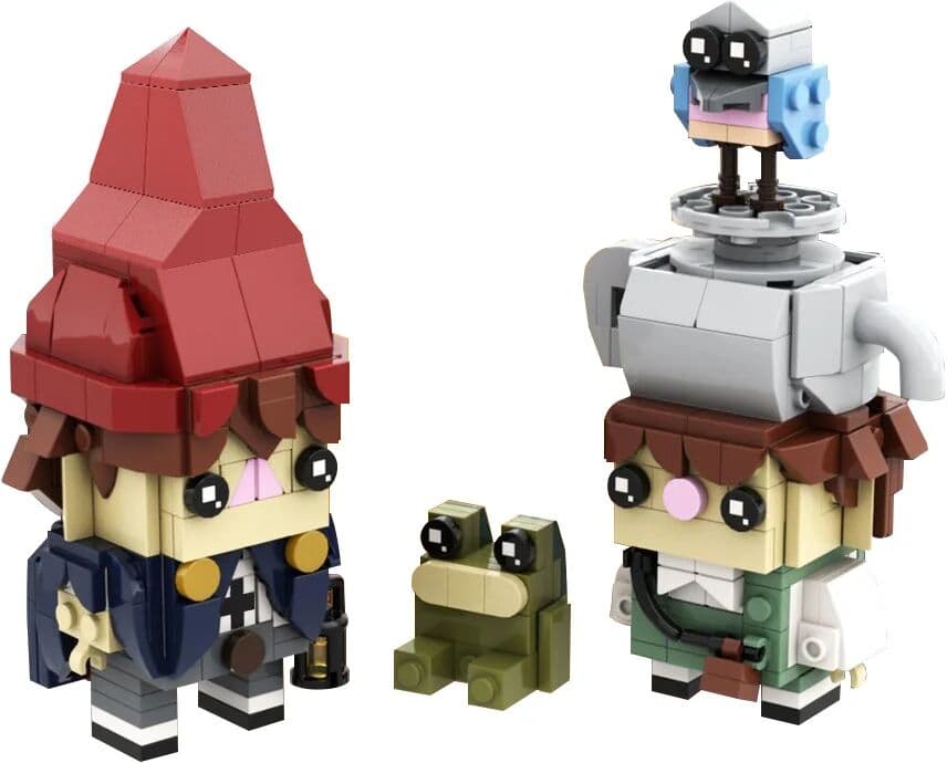 NONE MOC Over the Garden Wall Figure Bricks Model Wirt Greg Beatrice Jason Funderburke Figure Doll Buliding Blocks Assembly Toys Gift