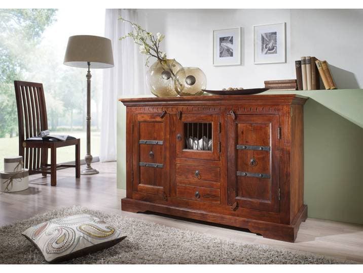 Kommode Akazie 130x50x85 nougat lackiert OXFORD #412