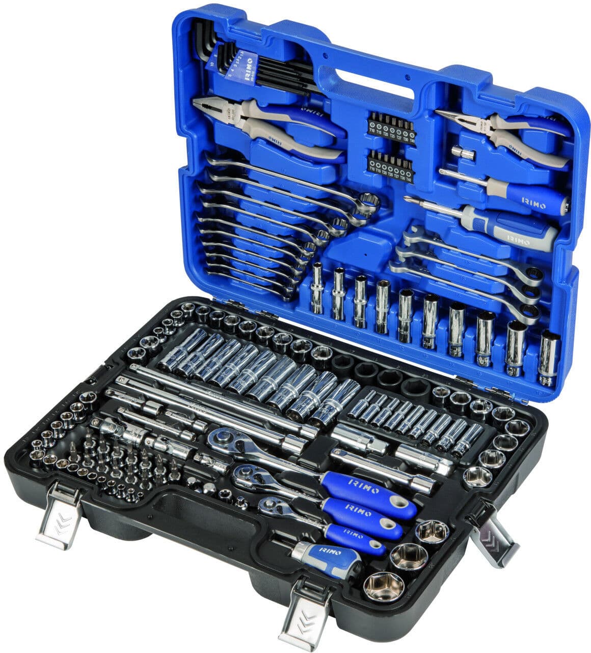 1/4"-3/8"-1/2" Conjuntos de ferramentas mm, 164 Pcs Irimo 149-164-4