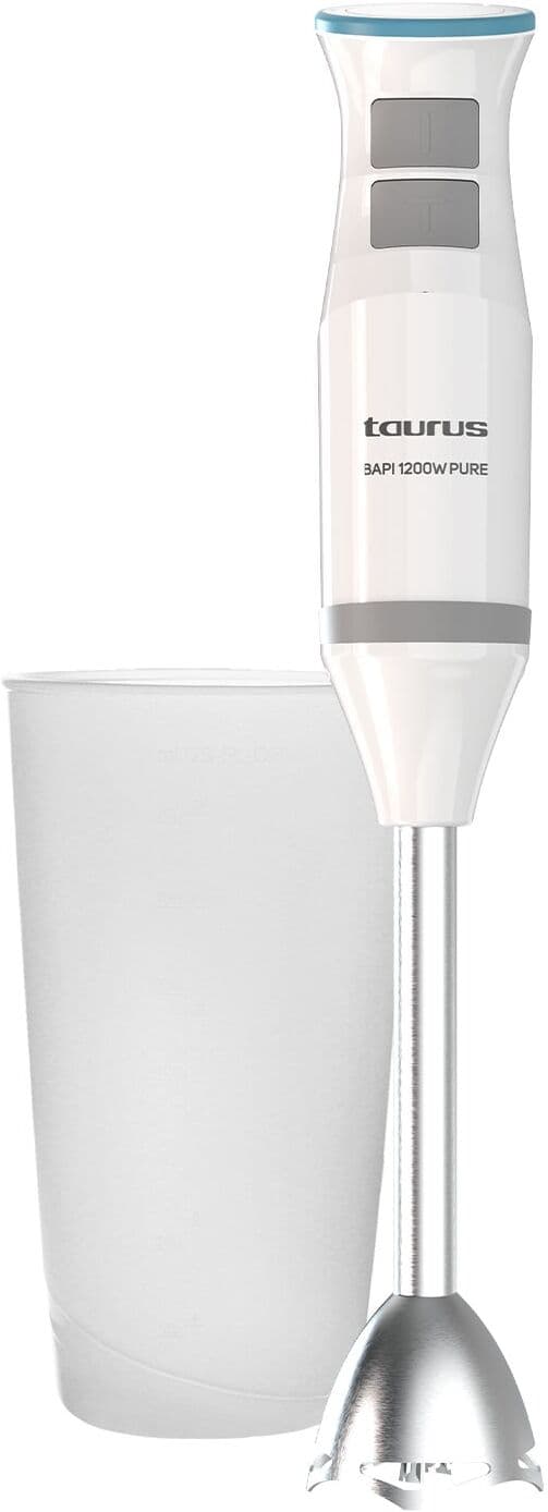 Taurus Batidora de mano Bapi 1200 Pure turbo 1200W. Blanco