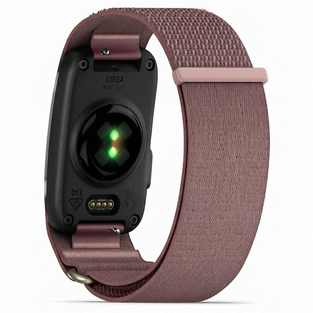 EIDERWOOD Garmin CIRQA Smart Band Nylon Urrem - Str. L-XL - Dyb Lyserød