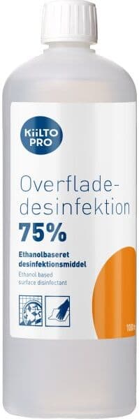Kiilto Pro Overfladedesinfek. 75%   Flydende   1 L