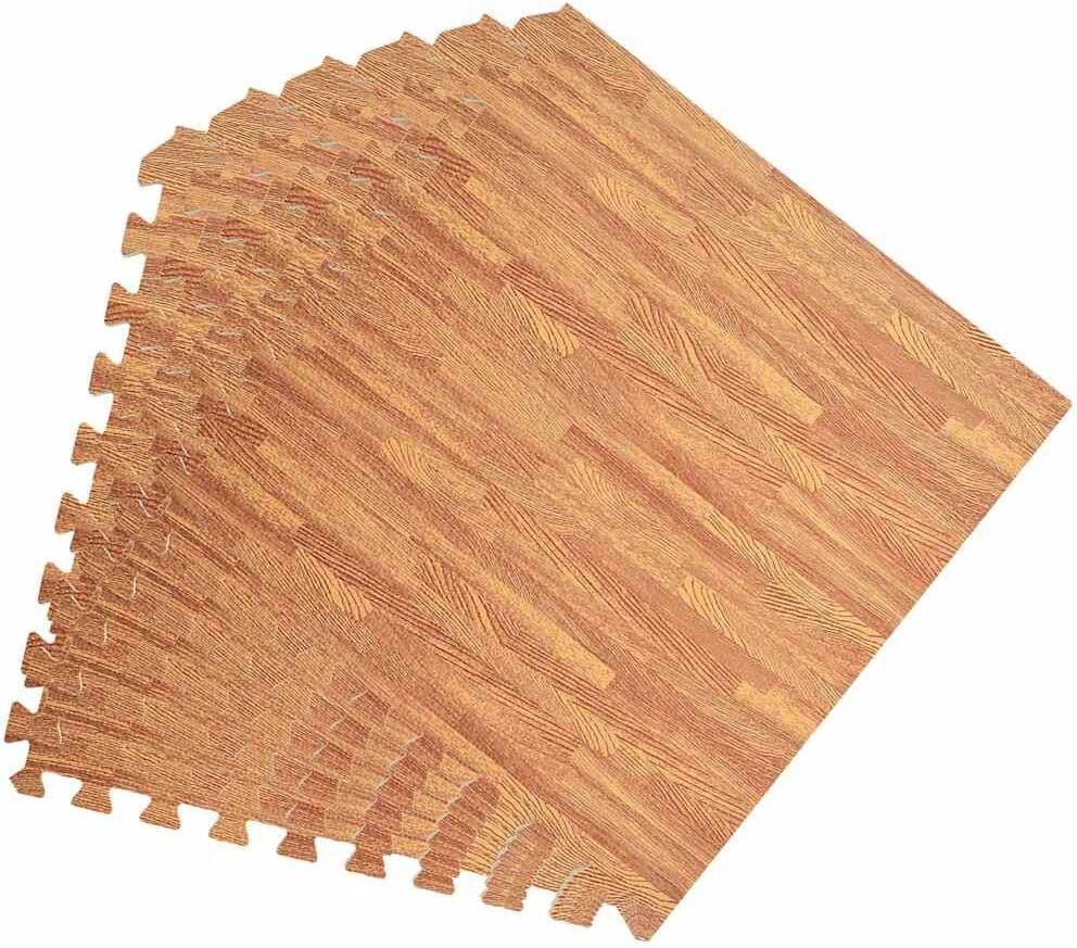 vidaXL Tapis de sol 12 pcs Grain de bois 4,32㎡ Mousse EVA