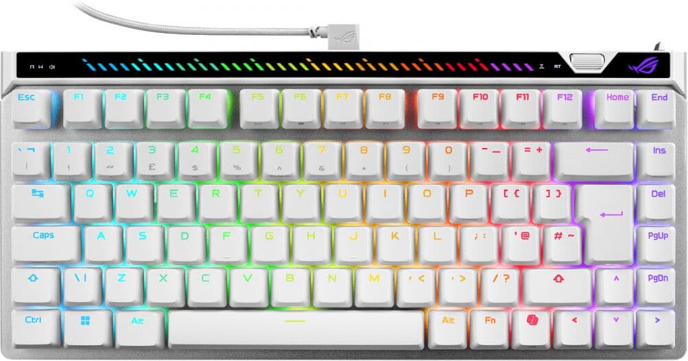 Asus Rog Falchion Ace 75 He Tastatur - Hvit [Rog Hfx V2]