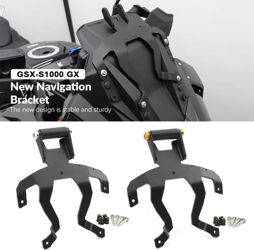 MODIT-HC For Suzuki GSX-S1000GX  GSXS1000 GX 2024 2025- Navigation Windshield Phone Holder Motorcycle GPS Navigation Mount Bracket 22MM