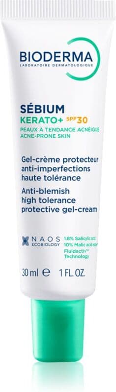 Bioderma Sébium Kerato+ SPF30 gel-crème pour peaux à tendance acnéique SPF 30 30 ml