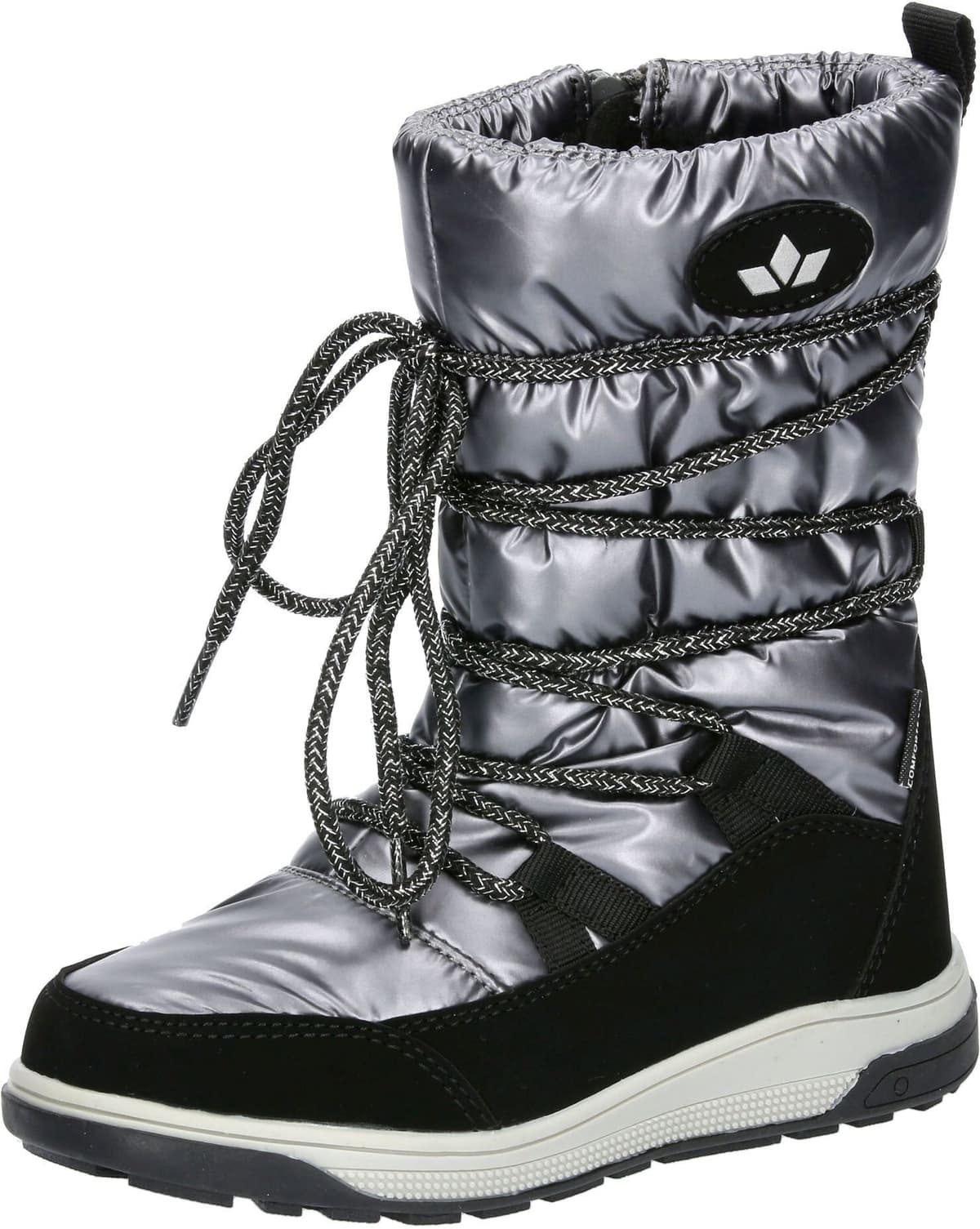 Winterboots LICO "Winterboot Anabel", Mädchen, Gr. 35, wärmend, silber (silberfarben), Synthetik, Schuhe Winterboots
