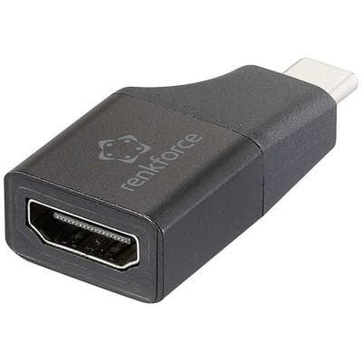 Renkforce RF-6418168 USB-C® / HDMI Adapter [1x USB-C® Stecker - 1x HDMI-Buchse] Schwarz