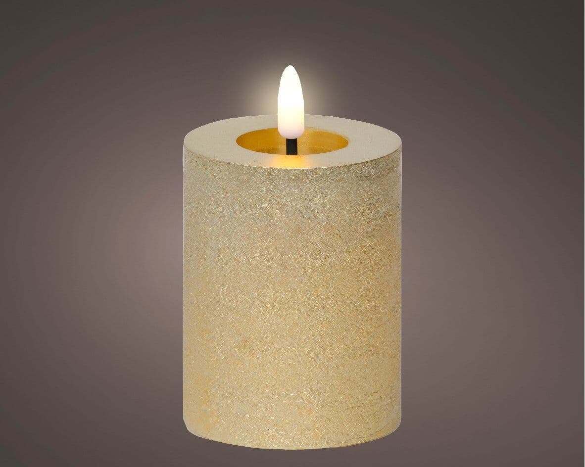 Candela led Kaemingk 489290 effetto fiamma Oro effetto cera