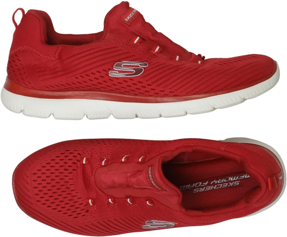 Skechers Damen Sneaker, Rot, Gr. EU 42, kein / Etikett - Second Hand