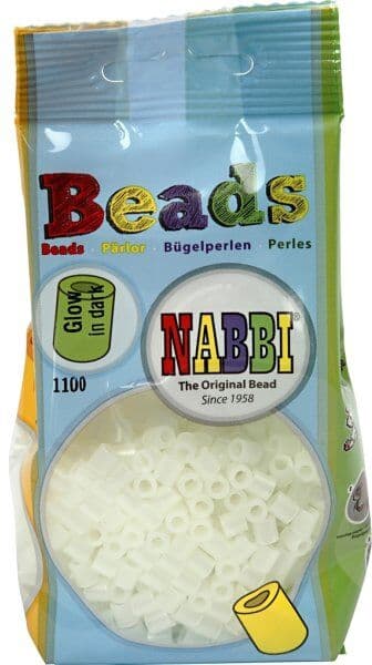 Nabbi Rørperler   1100 Stk.   Selvlysende