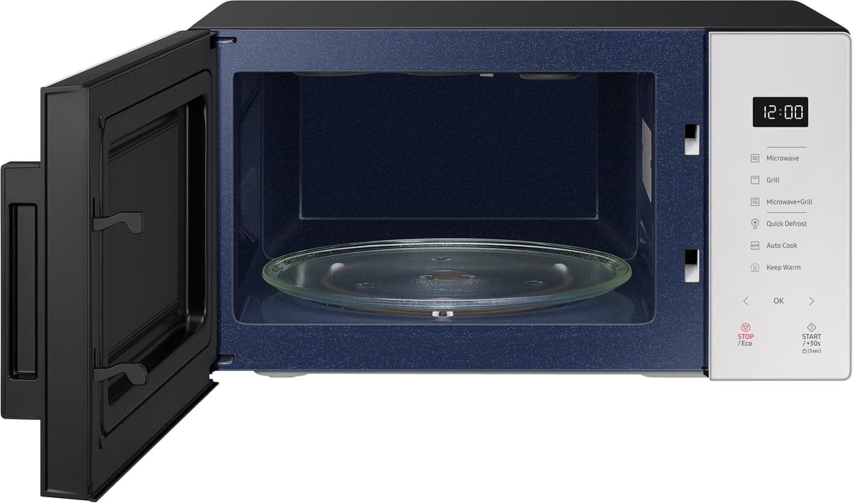 Samsung Microonde Con Grill Libera Installazione BESPOKE MG23T5018GE 23L 800W Colore Bianco