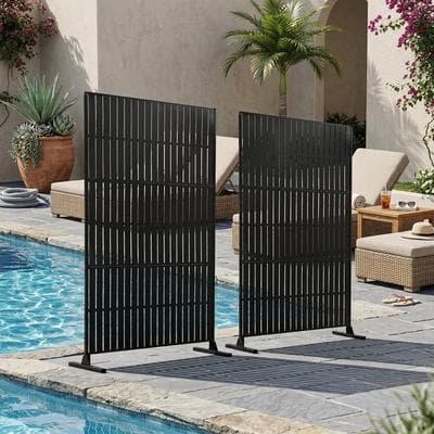 DREAMSIDEA Weather-Resistant Outdoor Garden Metal Privacy Screen