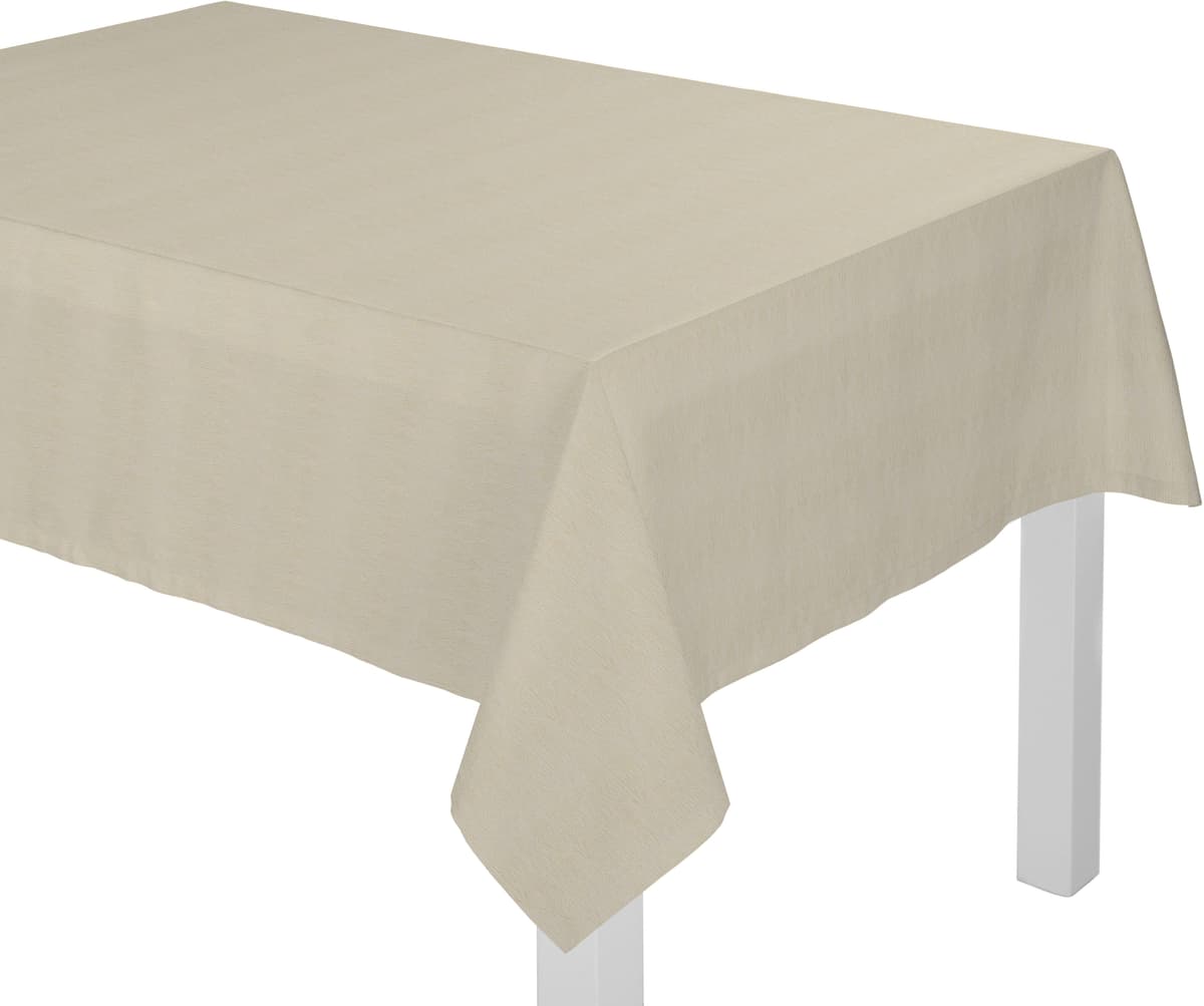 Tischdecke ADAM "Little Parrot" Gr. 4, beige (natur), B:145cm L:220cm, Bio-Baumwolle, Tischdecken, Tischdecke, aus 100% Bio-Baumwolle natur B/L: 145cm x 220cm, 1 Stk., eckig