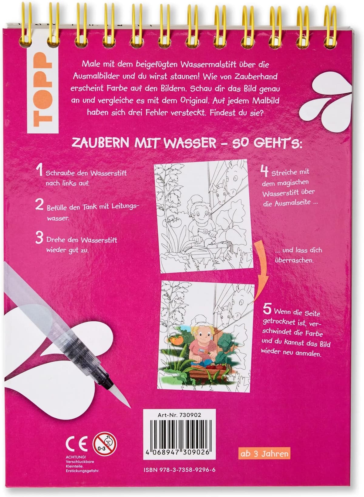 Tchibo - Mein Zauber-Wassermalbuch »Auf dem Bauernhof«