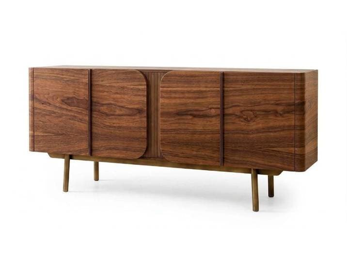 Xlmoebel Sideboard Sideboard braun Holz modern elegant Wohnzimmer komfortabel