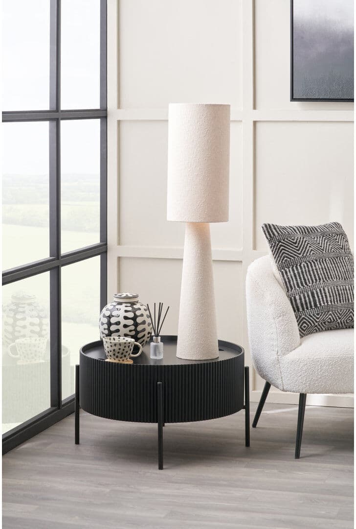 17 Stories Fabric Standard Beige 130cm H X 22cm W X 22cm D