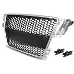 Sportgrill / Kühlergrill passend für Audi A5 (8T) 07-11 matt silber in Wabendesign