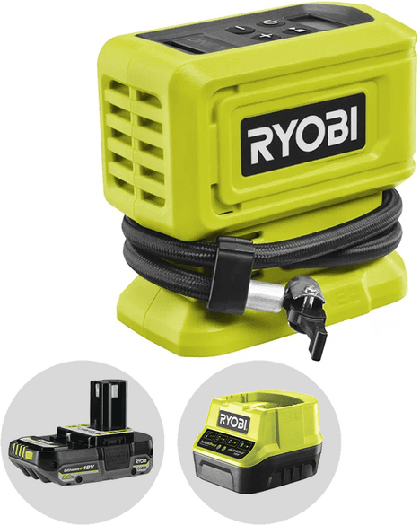 Ryobi RPI 18-0 - Compresseur portable à batterie - 18V - 2Ah
