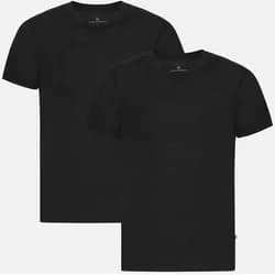 PURE MERINO T-SHIRT - 2-Pack - Schwarz - L