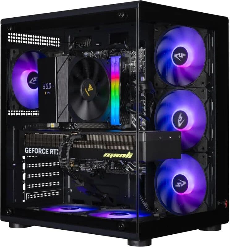 NONE Gaming Bundle – TTX-ECO BLACK - RTX 5060Ti 16GB   i5-14400F   H610 + WiFi-Bluetooth   32GB DDR5   1TB M.2