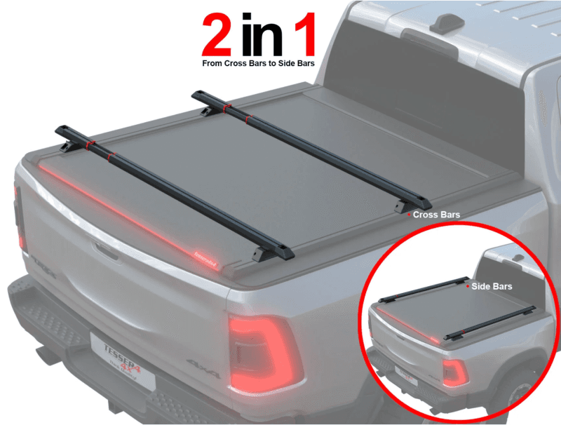 Tessera Bar+ 2 în 1 Bare Longitudinale și Transversale Jeep Gladiator 2020+