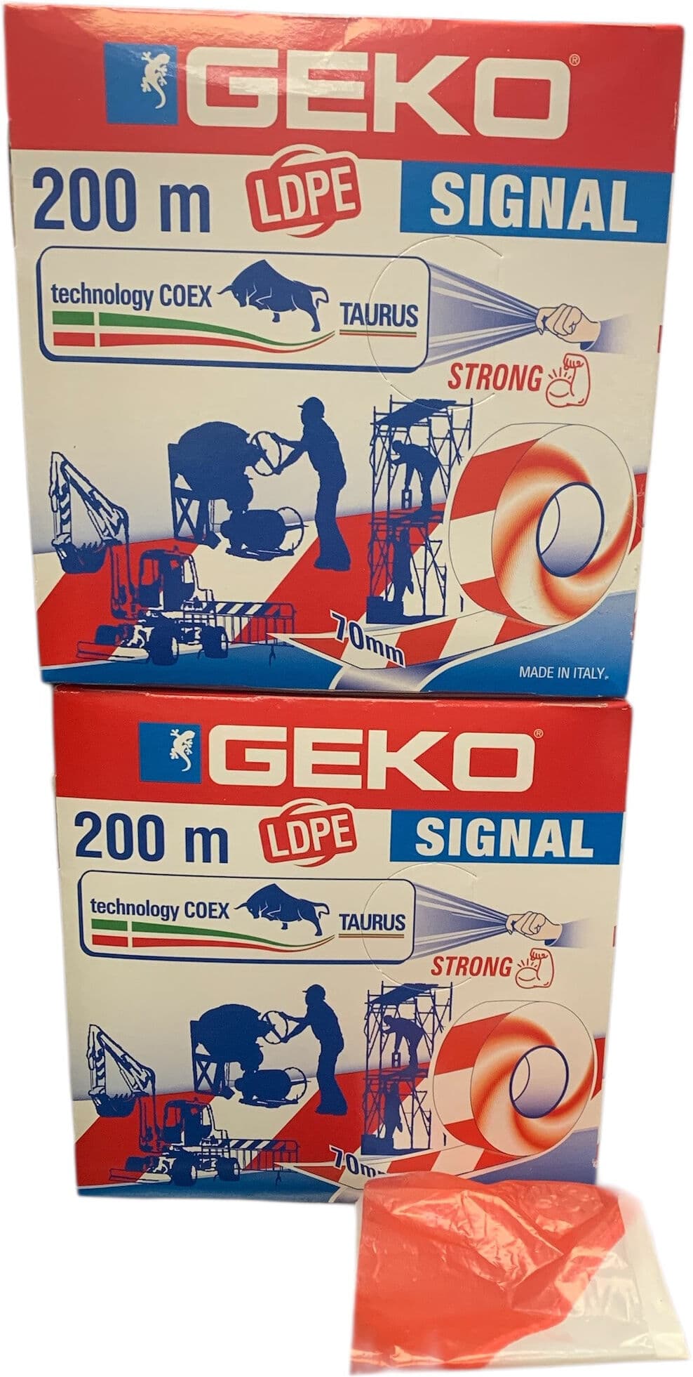 Nastro Segnaletico Bianco Rosso 200 m