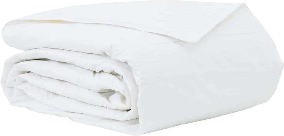 vidaXL Couette d'été 200 x 200 cm Été Plume Blanc Respirant