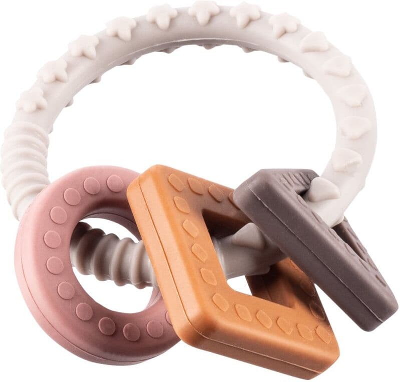 Zopa Silicone Teether Shape chew toy Multicolor 1 pc
