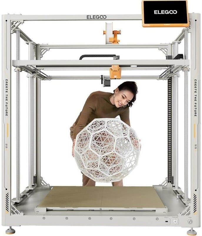 ELEGOO OrangeStorm Giga 3D-Drucker - 800 x 800 x 1000 mm Bauvolumen für große Objekte (50.201.019300)