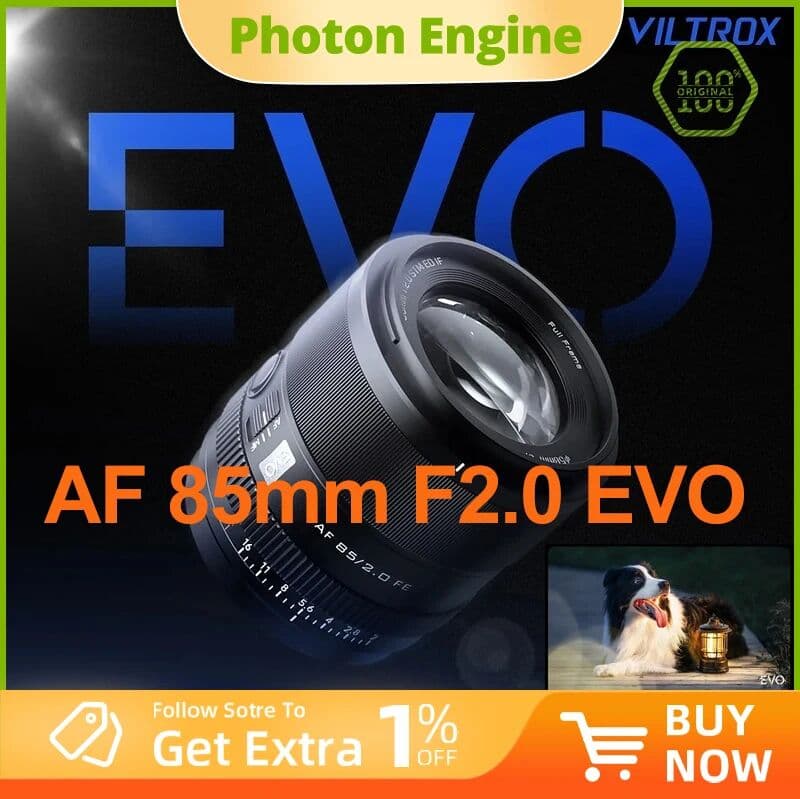 Viltrox AF 85mm F2.0 EVO FE Camera Lens Full Frame Auto Focus Lens For FE / Nikon Z Mount Mirrorless Cameras