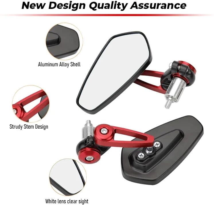 other 22mm Universal Motorcycle Bar End Side Rearview Mirror Aluminum 7/8