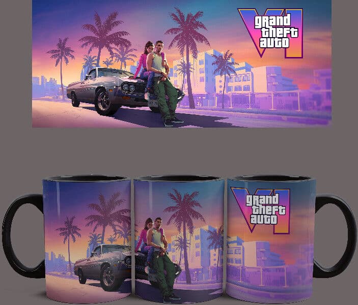 GTA VI Lucia & Jason bögre (Fekete)