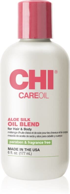 CHI Care Oil Aloe Silk Oil Blend huile hydratante pour cheveux et corps 177 ml