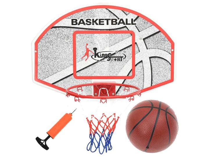vidaXL 5-tlg. Basketball-Set zur Wandmontage 66x44,5 cm