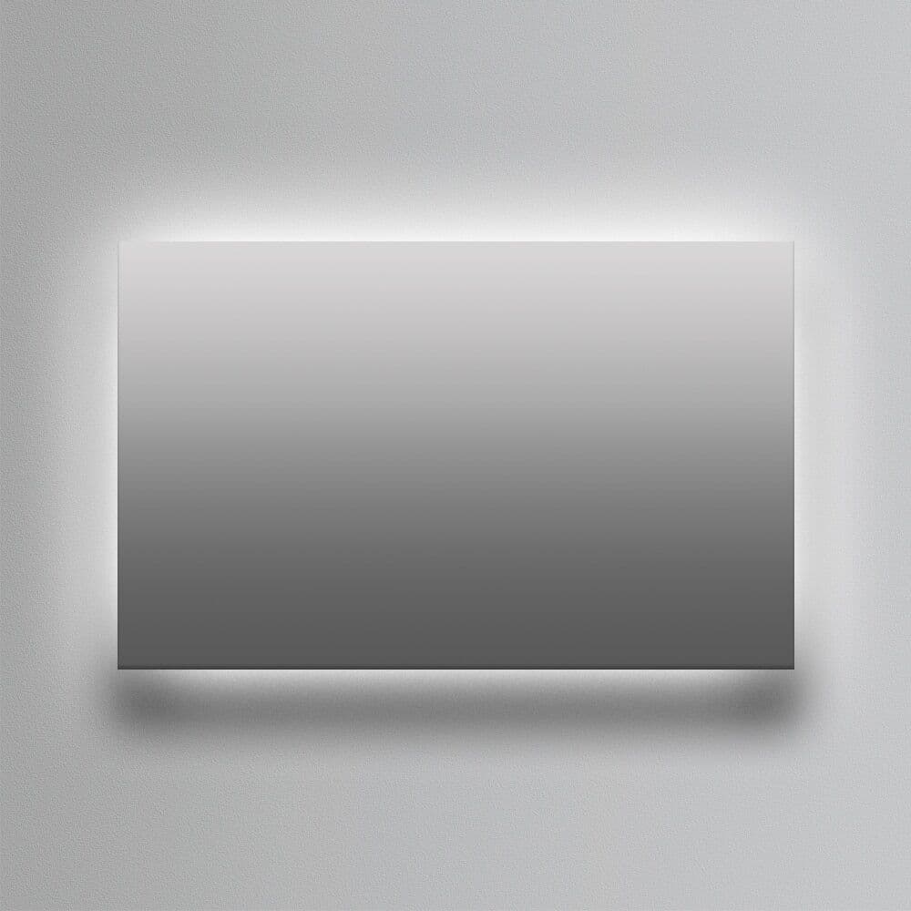 Ledimex Espejo de baño rectangular Suecia .  (100 x 80) Gris