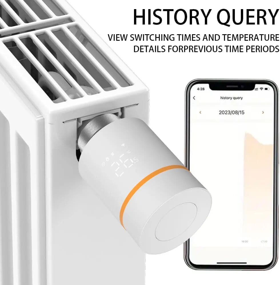 LS Tuya ZigBee3.0 Thermostat Radiator Actuator Smart TRV Thermostatic Valve Controller Works With Tuya Alexa Google Home Alice