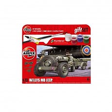 Airfix - Hanging Gift Set - Willys MB Jeep - 1:72 - 71 Teile 306441