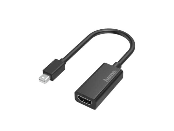 Hama Mini-DisplayPort naar HDMI-adapter (4K Ultra HD kwaliteit, mini-displaypoort mannelijk naar HDMI-aansluiting, ideaal voor MacBook Air/Macbook Pro/Mac Pro/Mac Mini Full HD, zwart