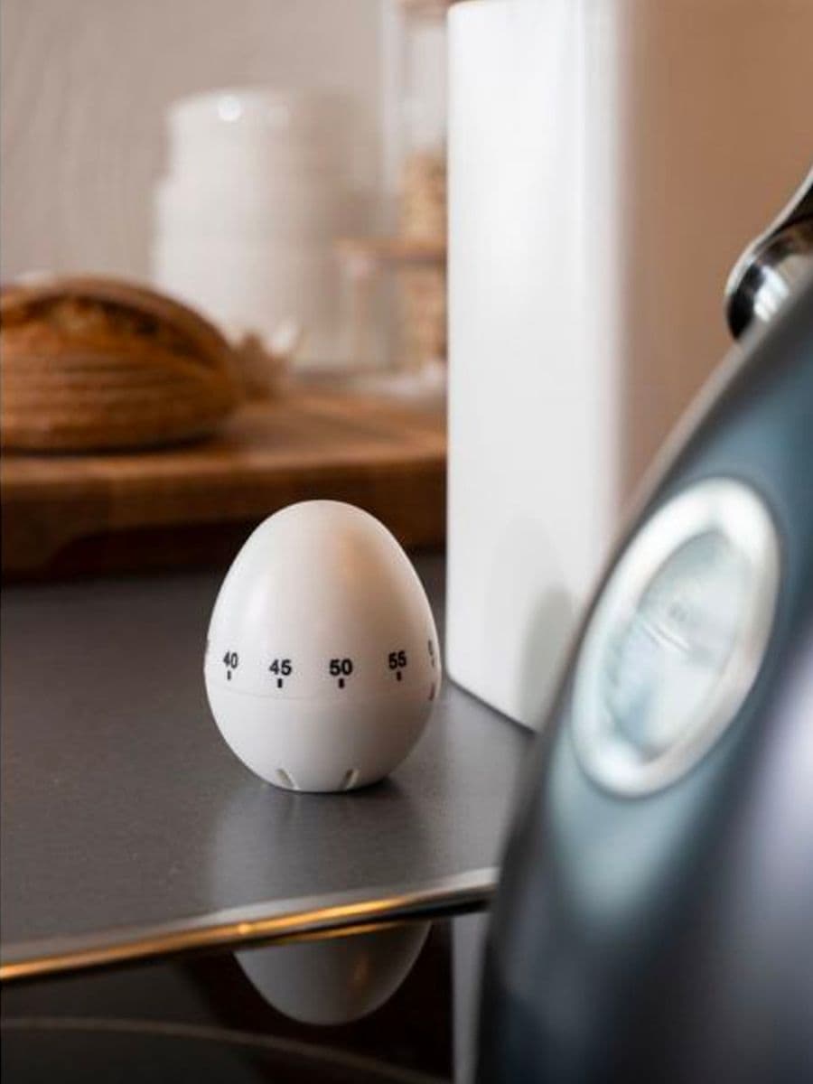 Kjøkkentimer Egg I Sort Eller Hvit Fra Maku (Sort)