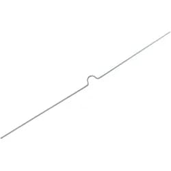 100 Vorgebogener Kalenderaufhänger silber | 250 mm, Kunststoff, Stahl