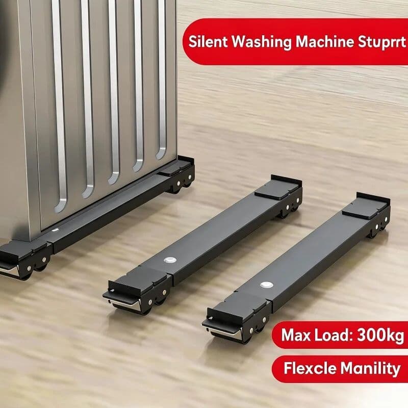 NONE Adjustable Heavy Duty Mobile Roller Base Multi 24 Wheels Mover Dolly Universal Moving Support Stand For Refrigerator Washing Mac