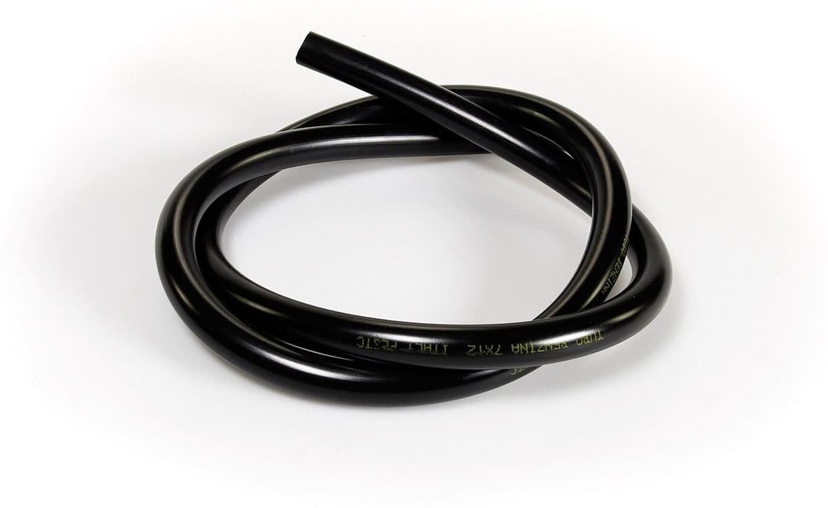 Tubo Benzina In Pvc Nero Con Interno 7 Esterno 12mm-Lunghezza 1mt Malossi Benelli Pepe Lx 50 2t Euro 2 (Qj1e40qmb-4)